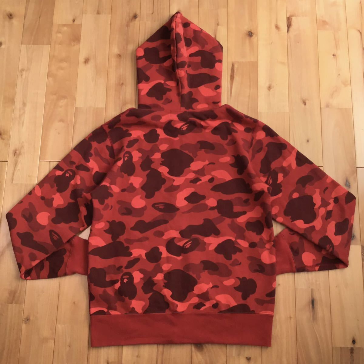 Red camo カレッジロゴ パーカー Lサイズ a bathing ape BAPE full zip hoodie エイプ ベイプ アベイシング エイプ レッドカモ 迷彩 - メルカリ