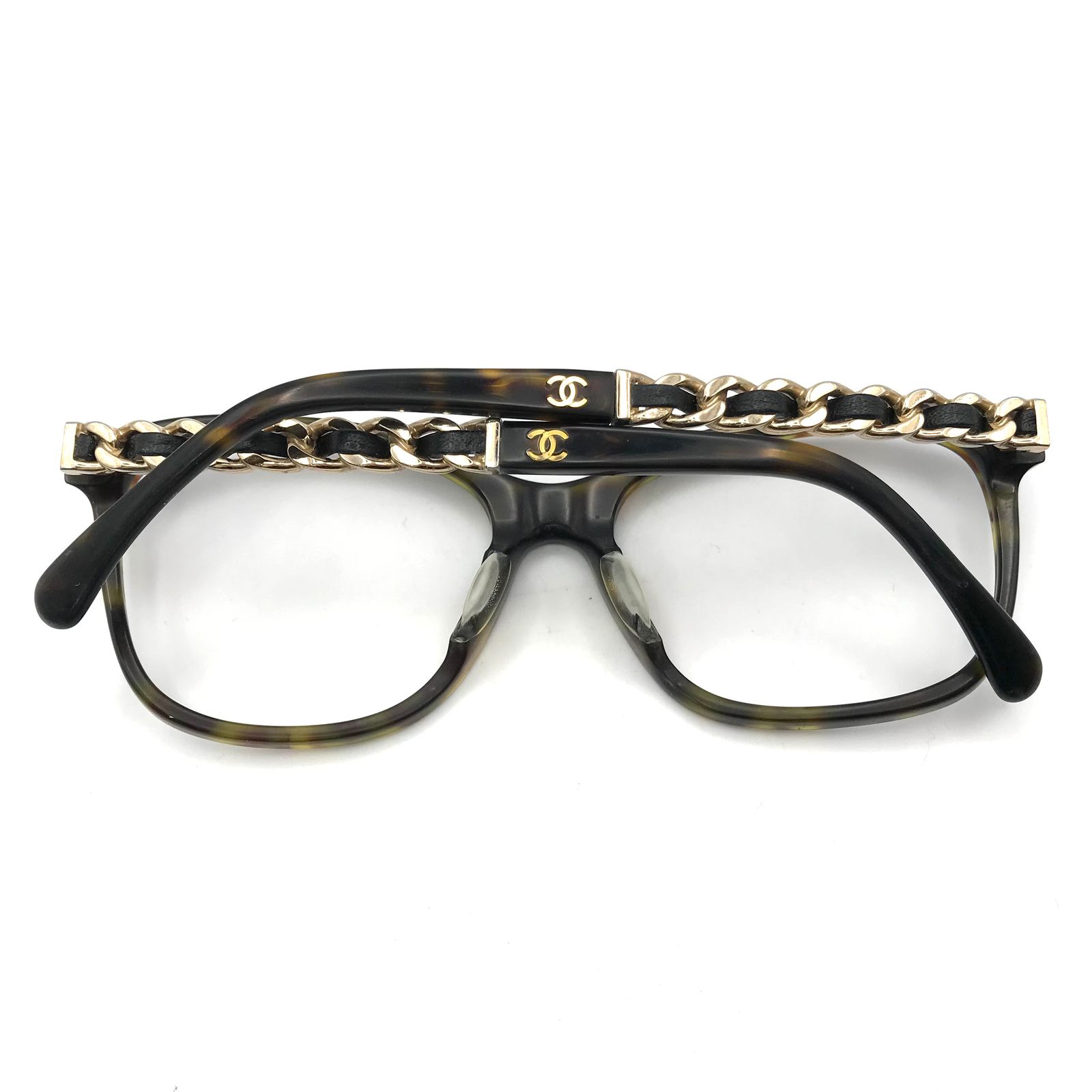 CHANEL シャネル ココマーク べっ甲 チェーン モチーフ