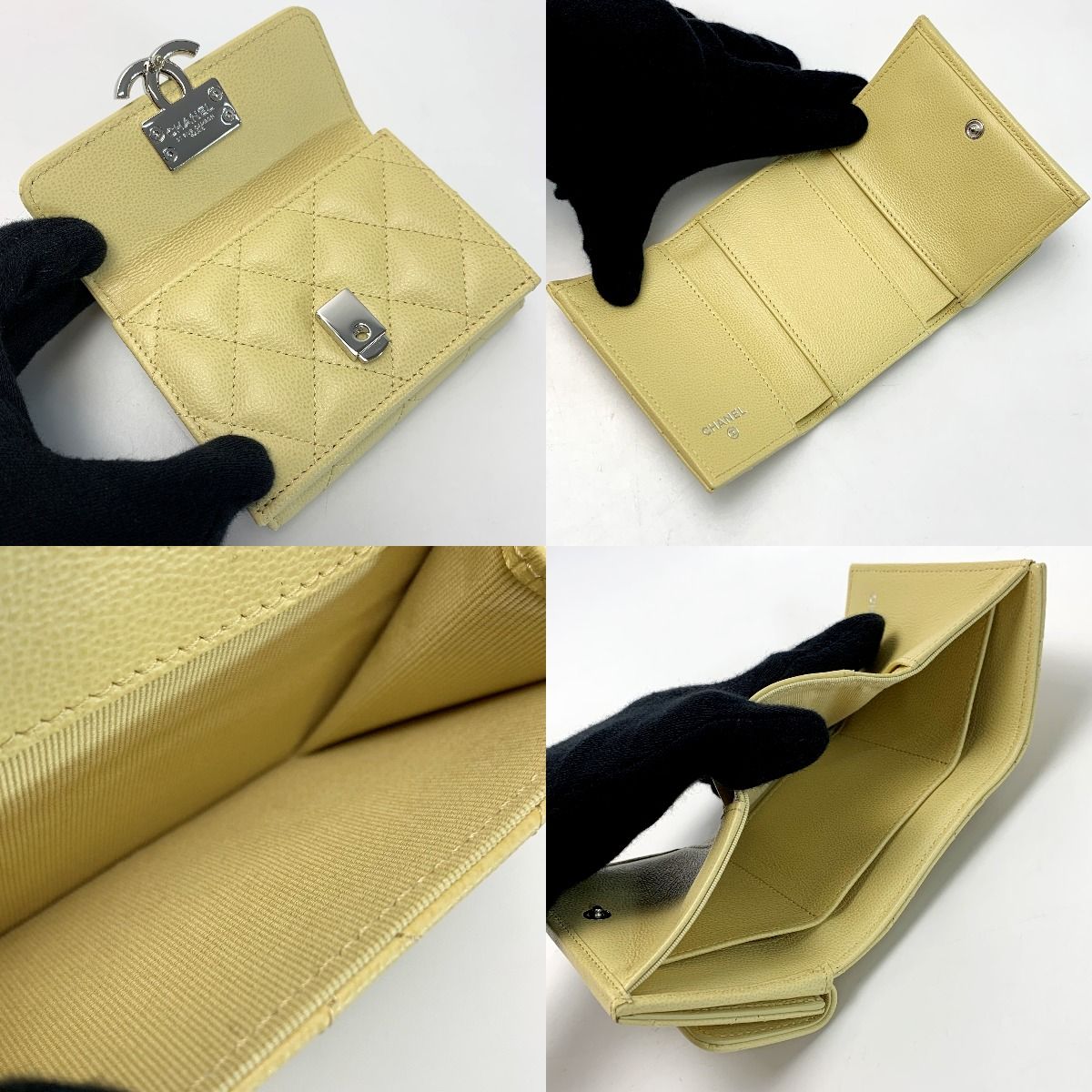 CHANEL シャネル ココマーク キャビアスキン スモールフラップ  