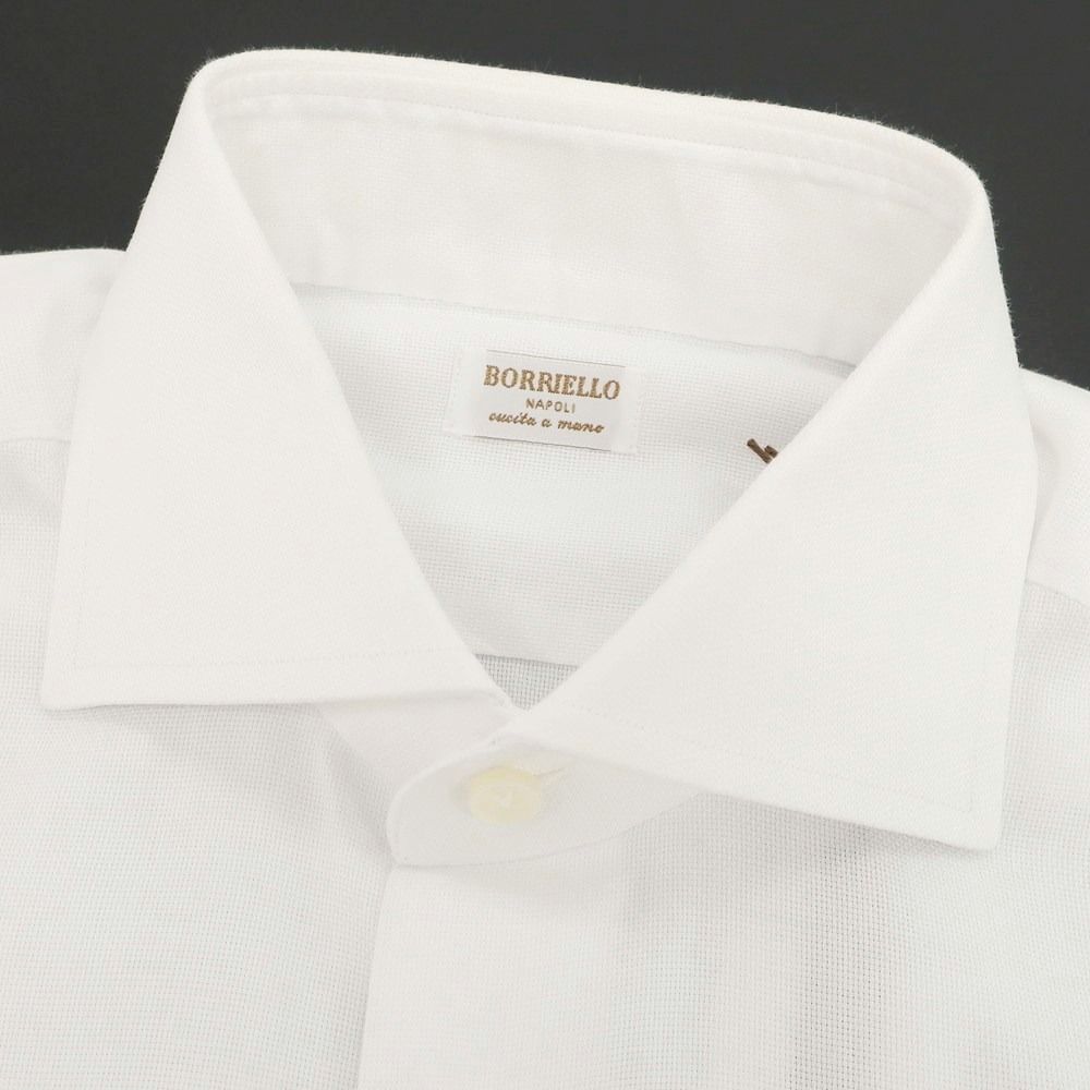 中古】ボリエッロ BORRIELLO コットン ワイドカラー ドレス