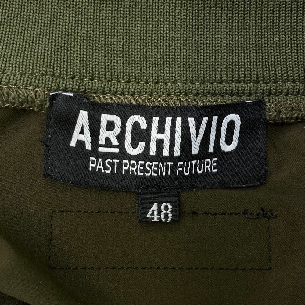 サイズ：48 ARCHIVIO アルチビオ  モックネック 切替 ブルゾン  カーキ系 [240101462988] ゴルフウェア メンズ ストスト サイズ：48 ARCHIVIO アルチビオ モックネック 切替 ブルゾン