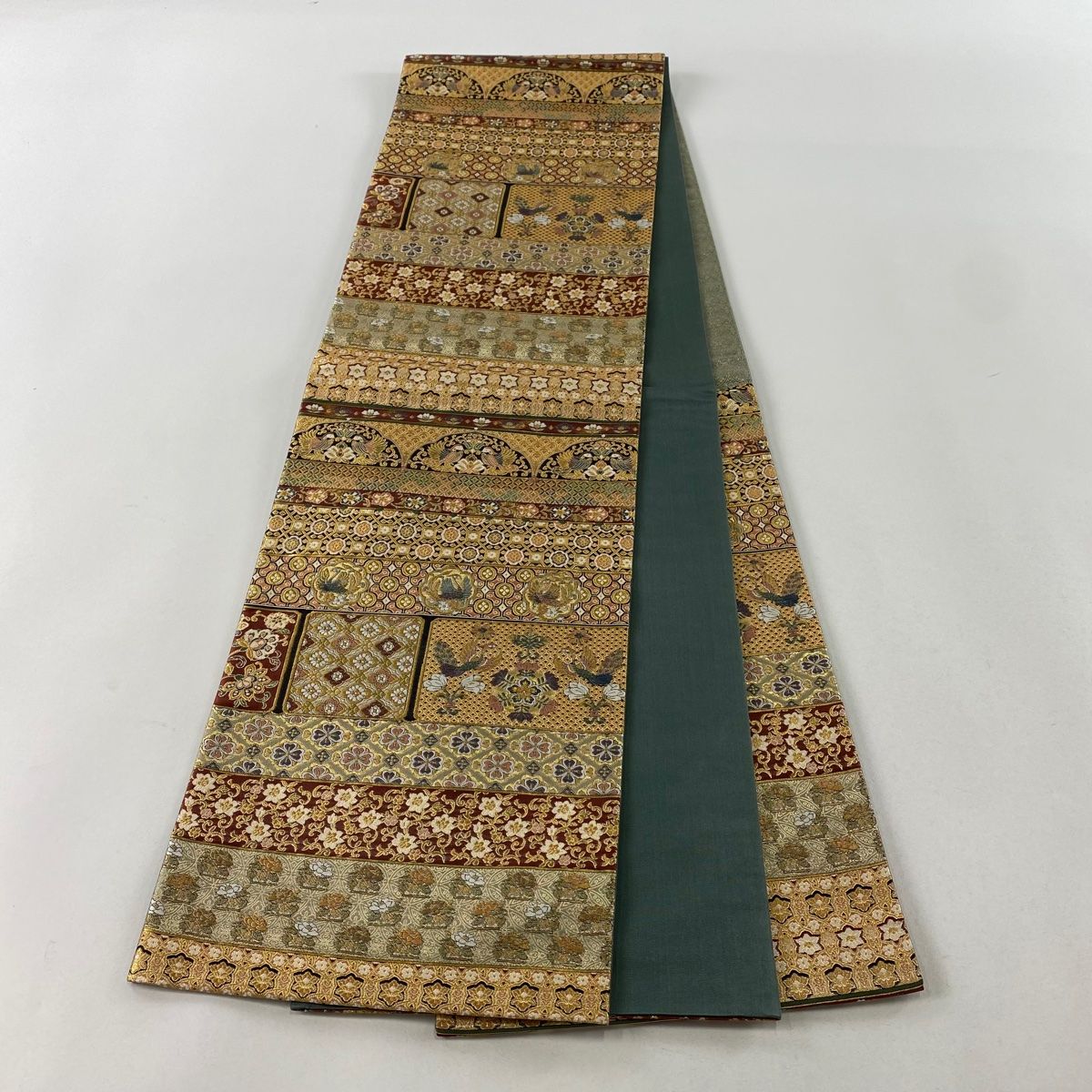 中古美品 袋帯 草花模様 金色■N70806-3 中古美品 袋帯 草花模様 金色□N70806-3 - メルカリ