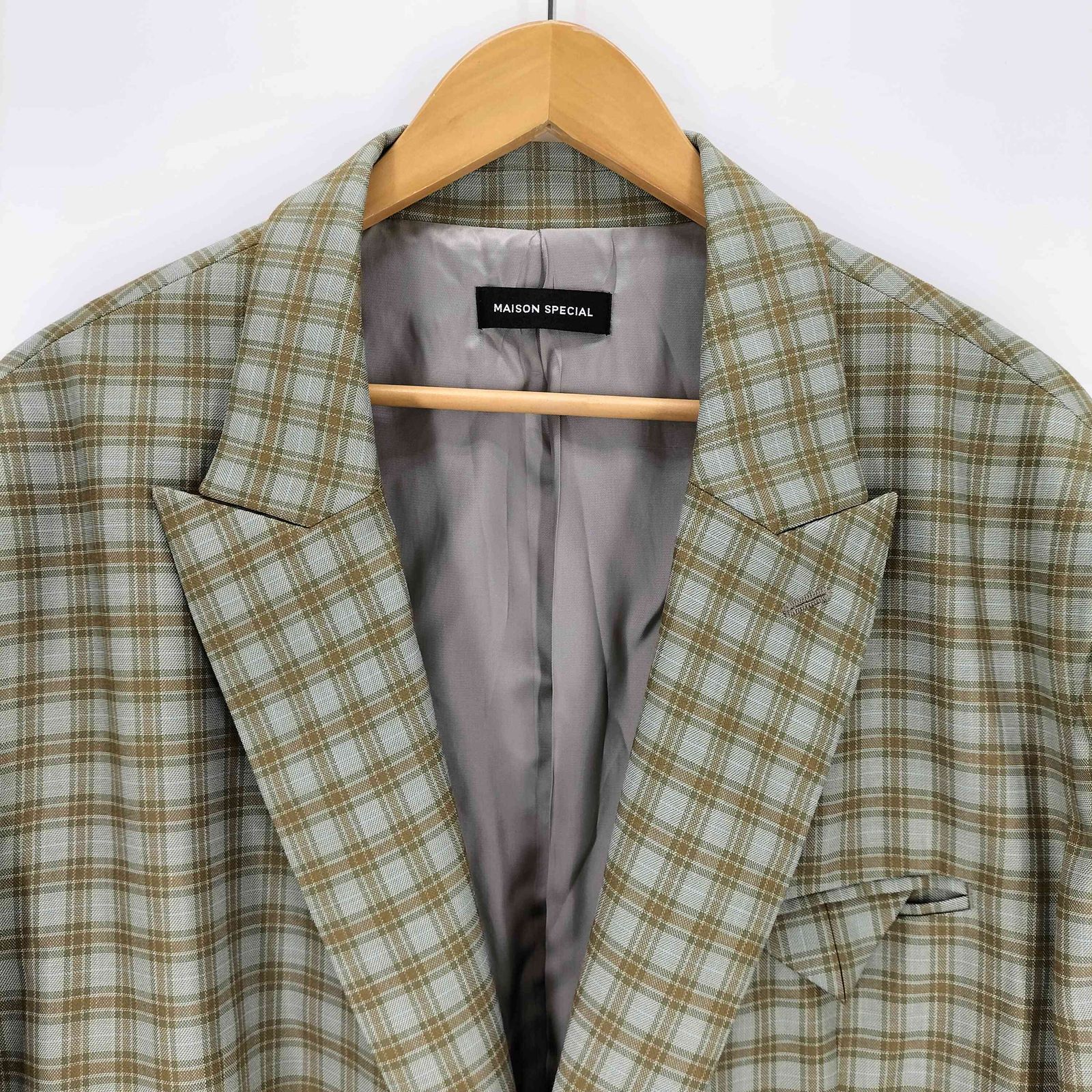 メゾンスペシャル MAISON SPECIAL 25SS Plaid Pattern Oversize
