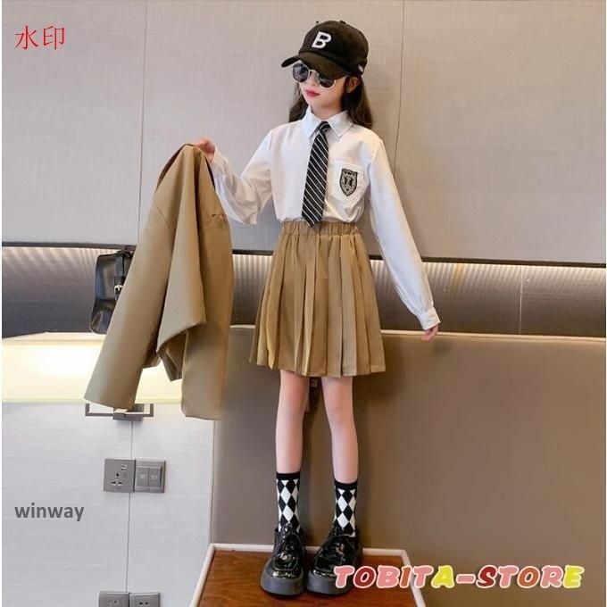 卒服 卒業式 小学校 女子 2024 女の子 スーツ チェック柄 セット