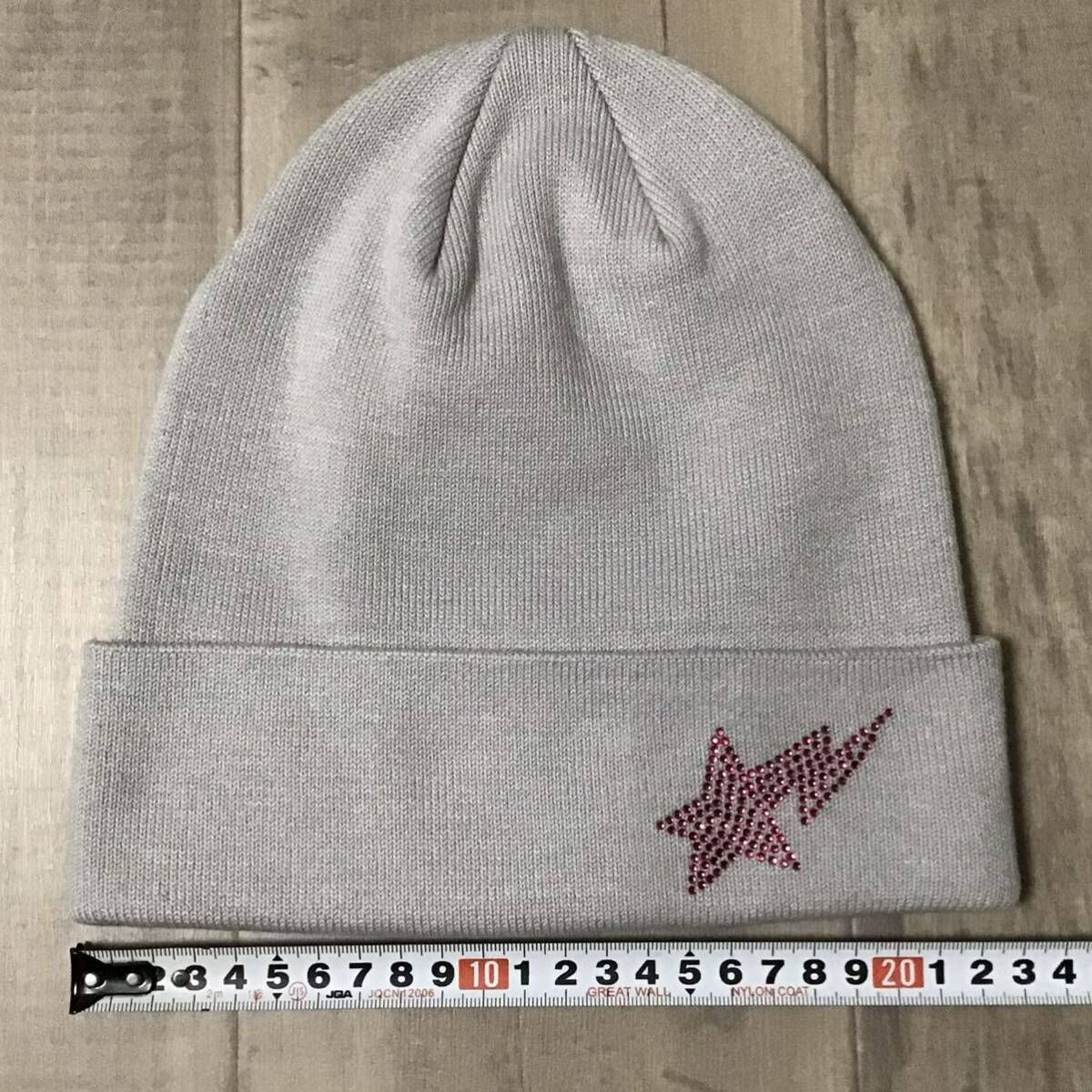 Pink Crystal Stone BAPE STA ニット キャップ a bathing ape Beanie 