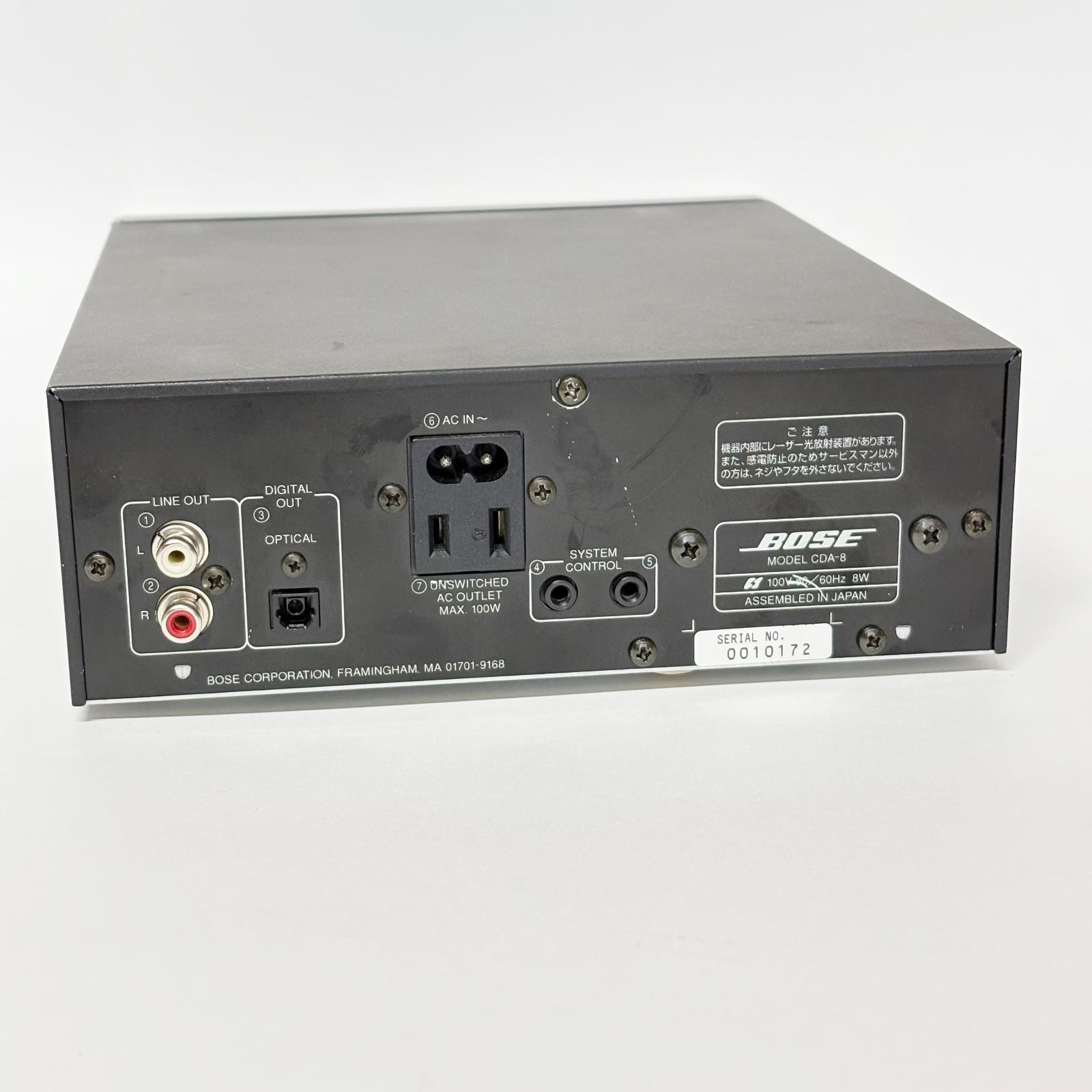 Bose CD プレーヤー CDA.8 動作良好 ステレオ工房 ポニー：BOSE_CDA-8_095