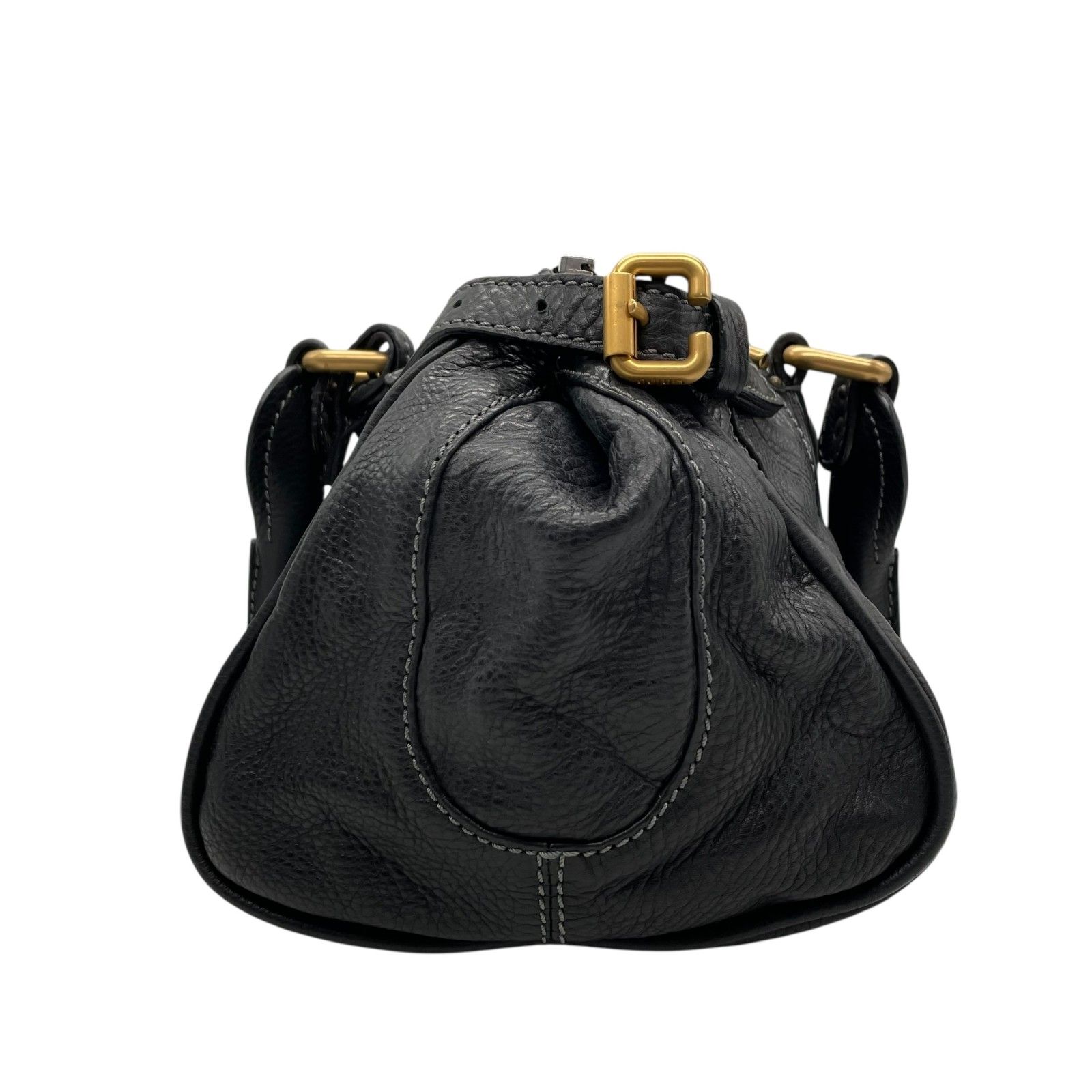 美品 Chloe クロエ パディントン ハンドバッグ 黒 ブラック 本革