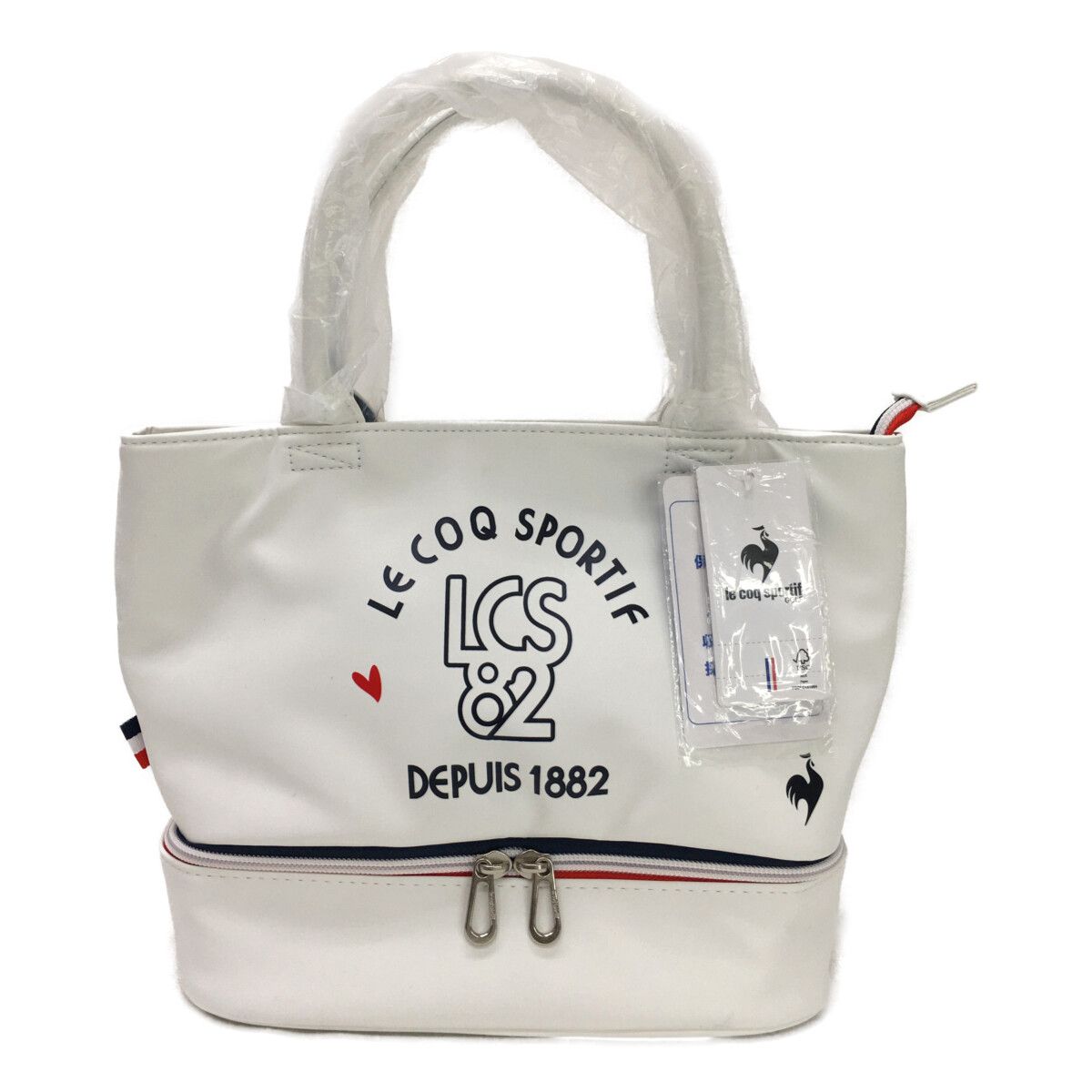 未使用品 ルコックスポルティフ le coq sportif カートバッグ 白 