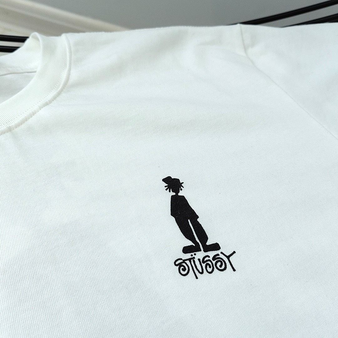 新品未使用 stussyステューシーシャドーマンTシャツ ホワイトブ