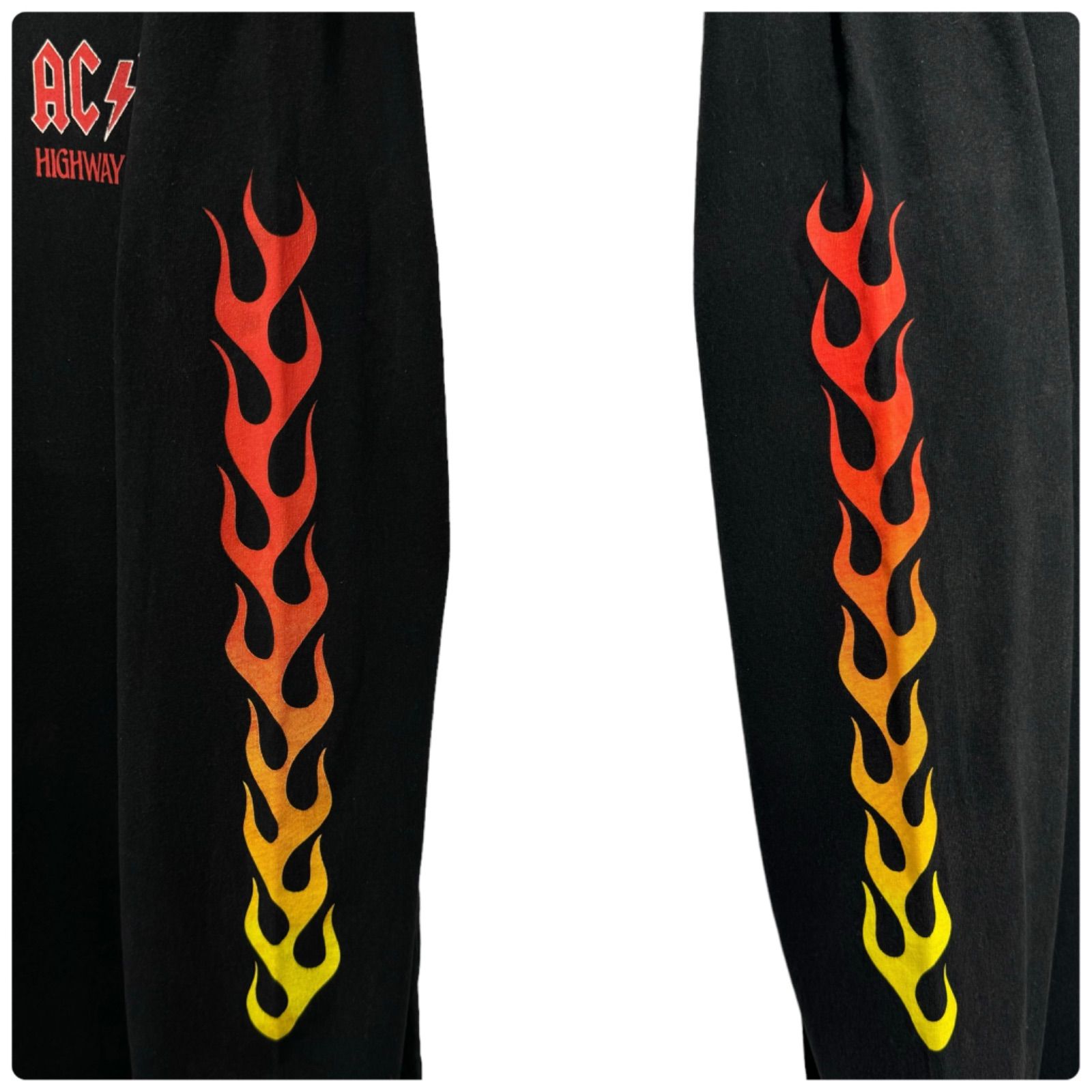 AC/DC ACDC DC SHOES エーシーディーシー DCシューズ HIGH WAY TOHELL ロンT ロングスリーブ 長袖 Tシャツ ロック バンT バンドT 音楽T ミュージックT 古着