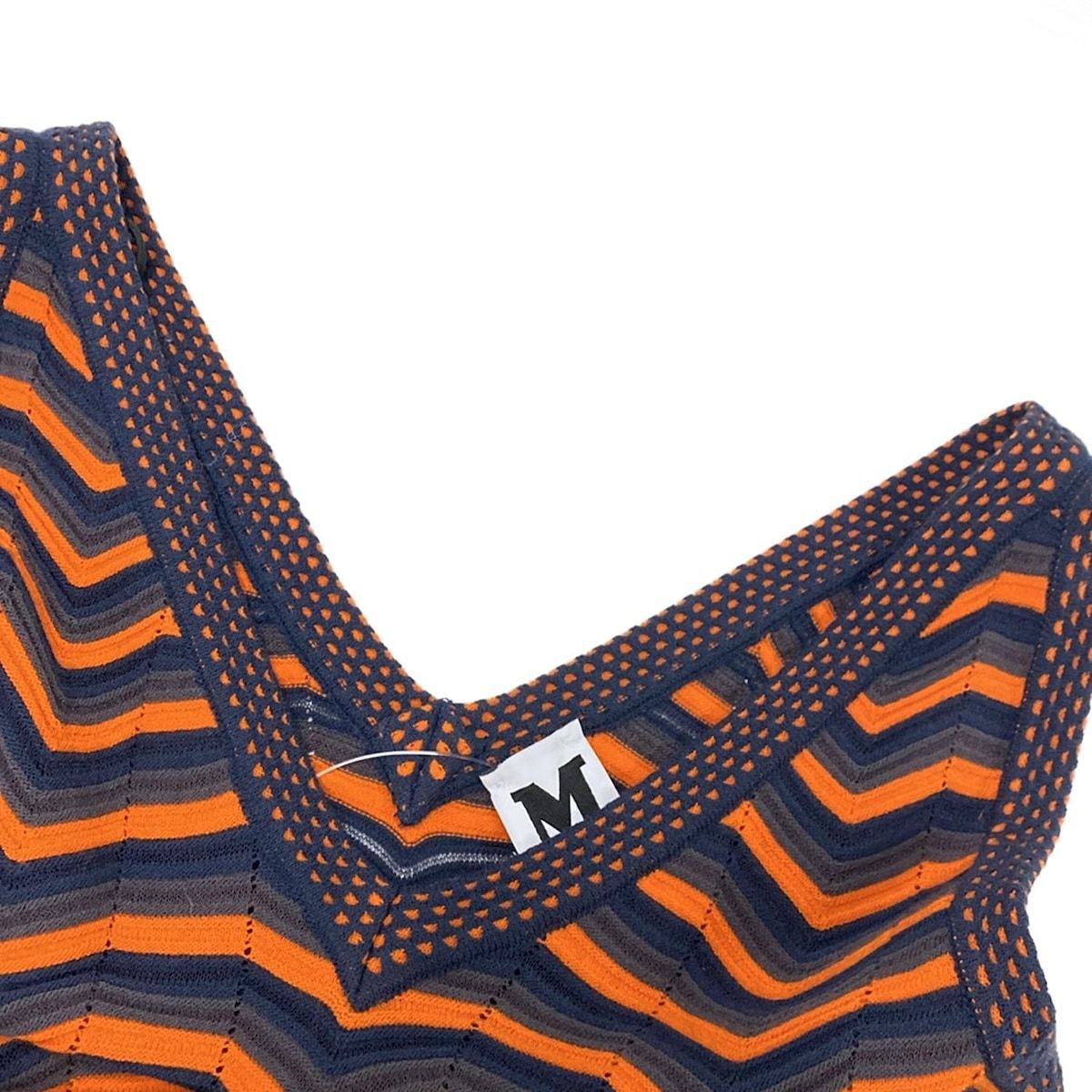 ミッソーニ　サマー　ワンピース　マルチカラー　レッド系　サイズ40 MISSONI(ミッソーニ) ワンピース サイズ40 M レディース