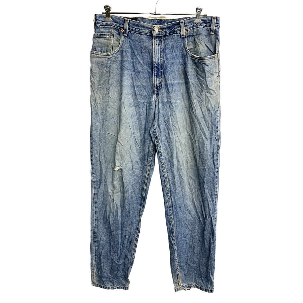 Levi's 560 デニムパンツ W38 リーバイス ルーズフィット ビッグサイズ ライトブルー コットン 古着卸 アメリカ仕入 2312-336
