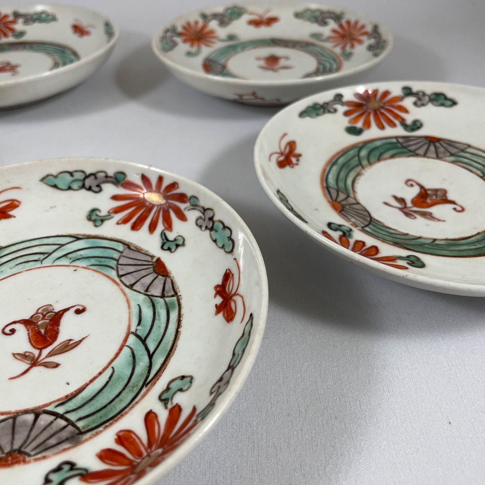 古伊万里　色絵　小皿　5枚組 江戸時代 古伊万里◇色絵金彩小皿 5枚組◇江戸時代 - メルカリ