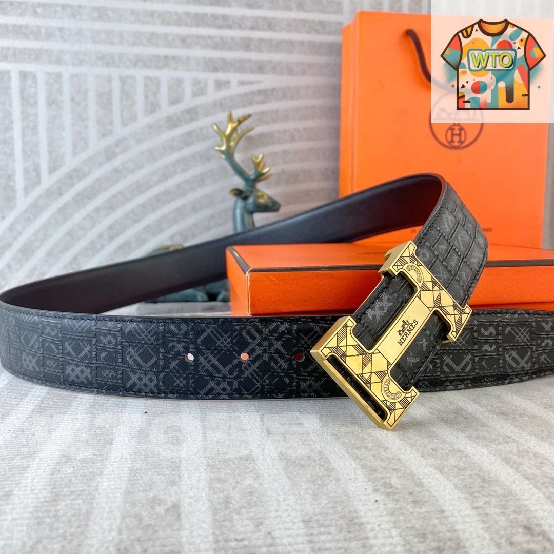 HERMES エルメス ロゴ柄 ベルト03-2 - メルカリ