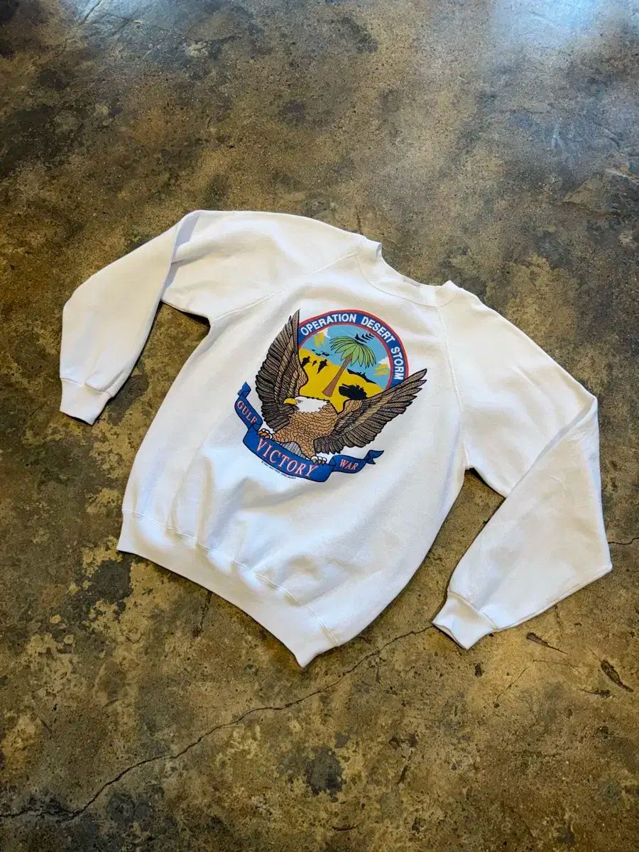 80s Hanes ヴィンテージ usa 50 ／ スウェットシャツ (エクラ)