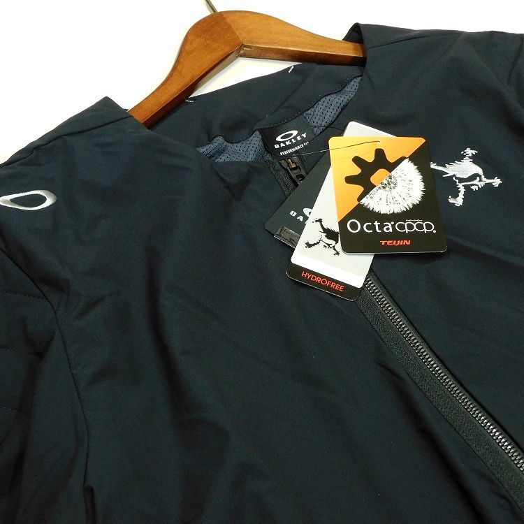 定価19 800円 OAKLEY SKULL オークリー スカル ゴルフ 中綿 ジップジャケット M 黒 撥水 防風 ストレッチ 保温 秋冬 メンズ WHITEMONARCHHOTEL_COM