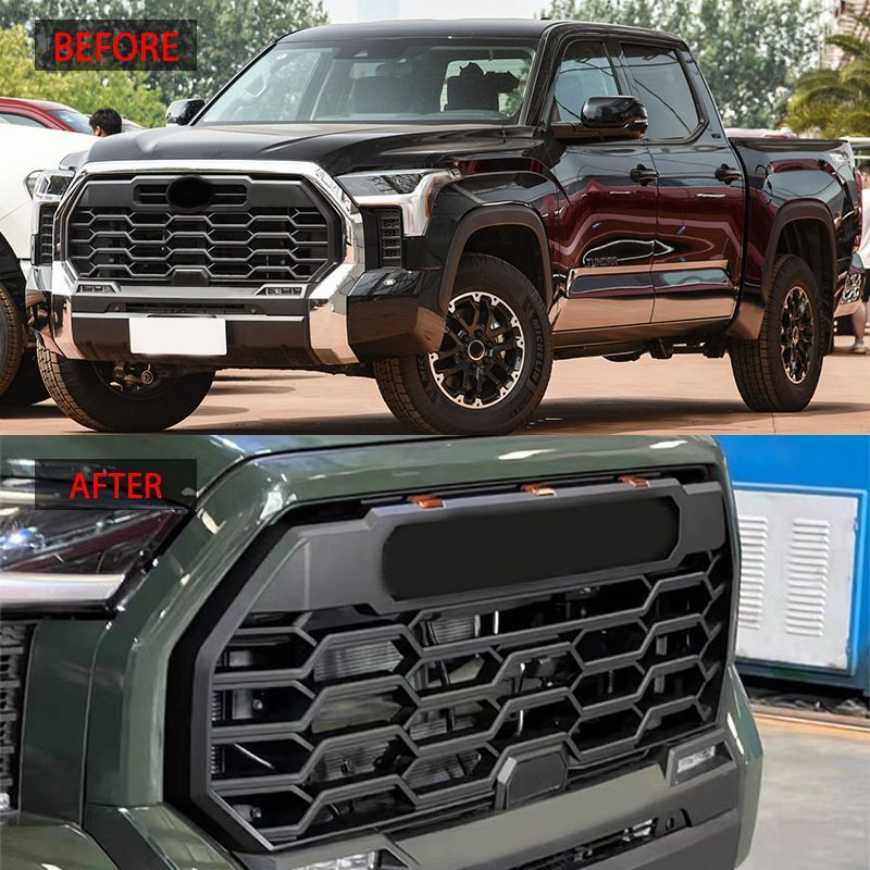 【送料無料】トヨタTUNDRA 2022-23年対応 TRD風グリル ロゴ付きCYB452週末セール