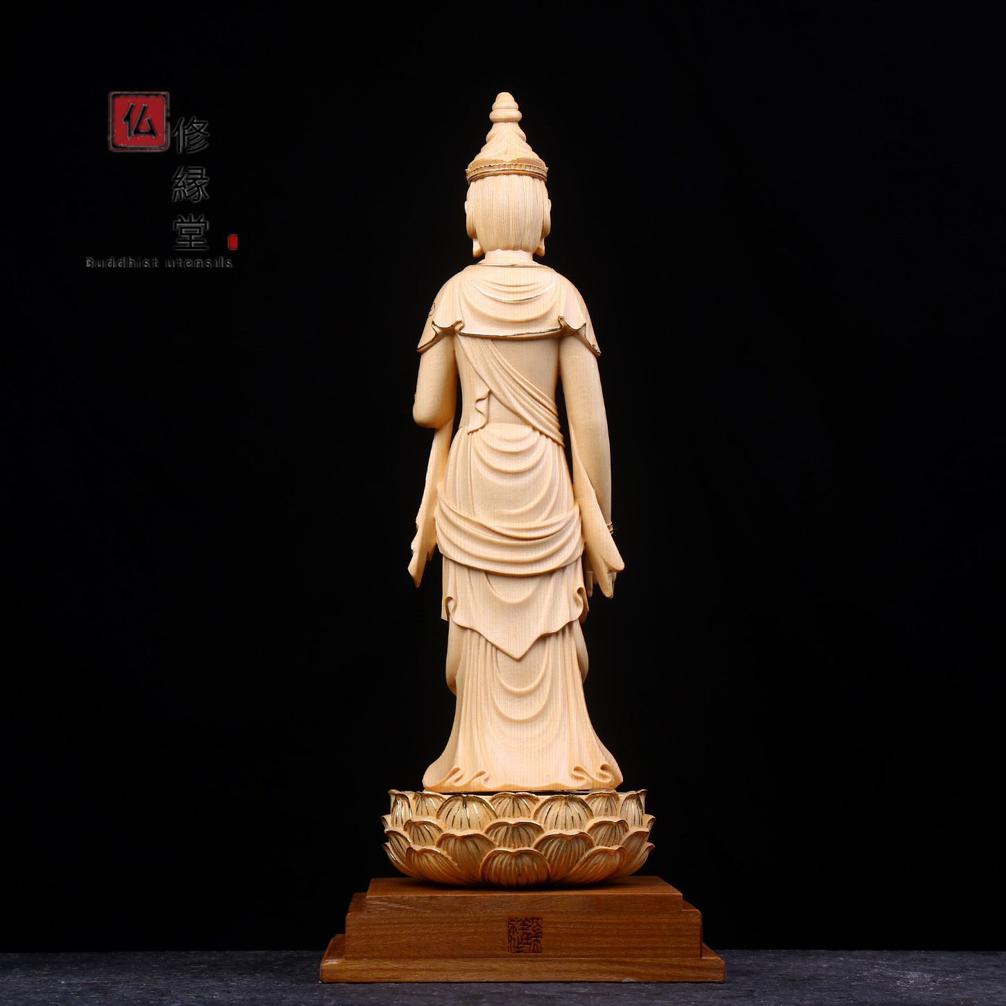 最新作最高級 阿弥陀如来三尊 縁起物 置物 木彫仏像 仏師で仕上げ品 精密彫刻 仏教工芸品 仏像