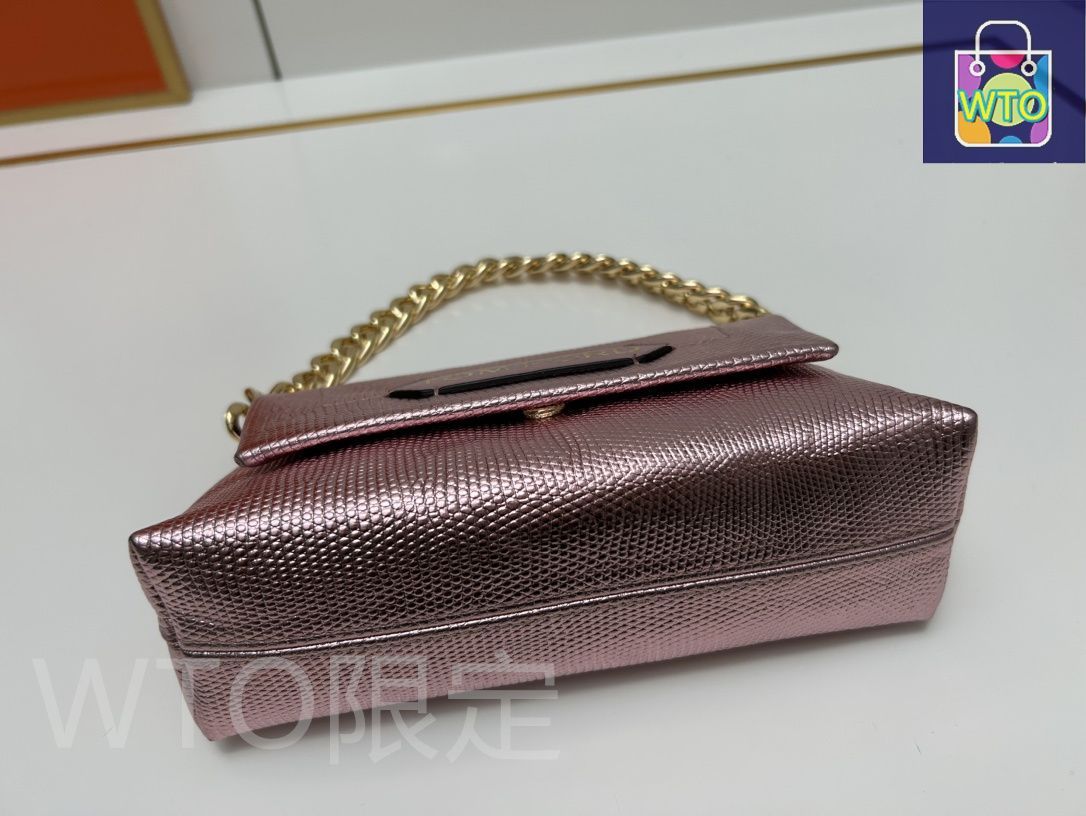 本日限定特価】TOM FORD メタリックチェーンハンドバッグ 小