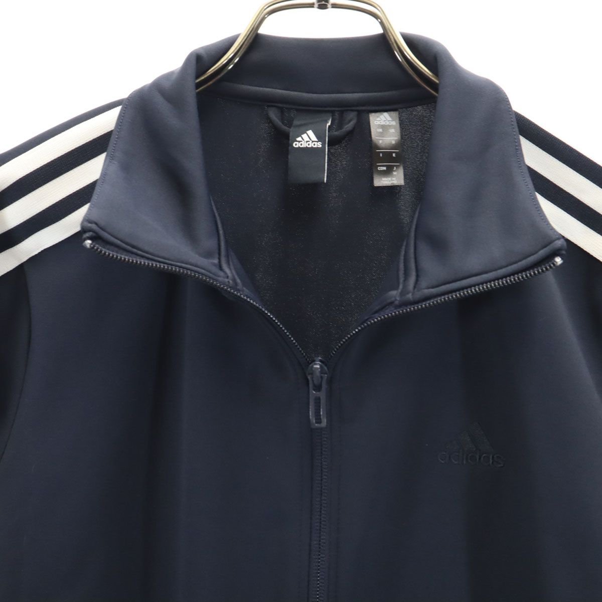adidas アディダス トラックジャケット Mサイズ 古着 ネイビー 中古・古着通販】adidas (アディダス) トラックジャケット