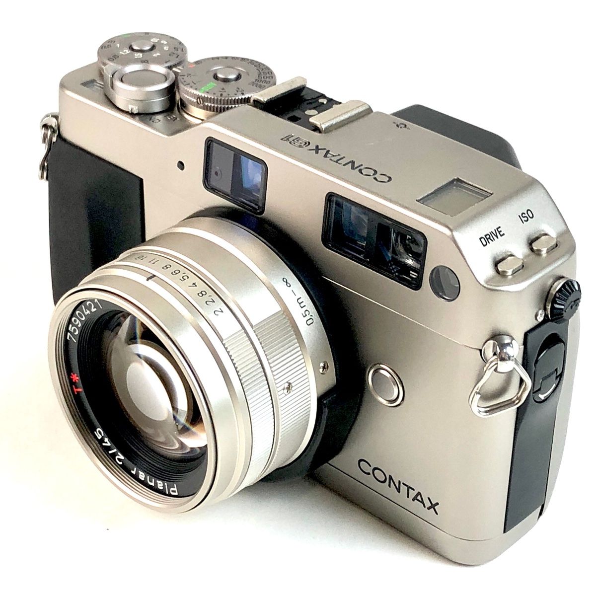 コンタックス CONTAX G1 ＋Planar T* 45mm F2 プラナー Gマウント フィルム マニュアルフォーカス 一眼レフカメラ 【中古】