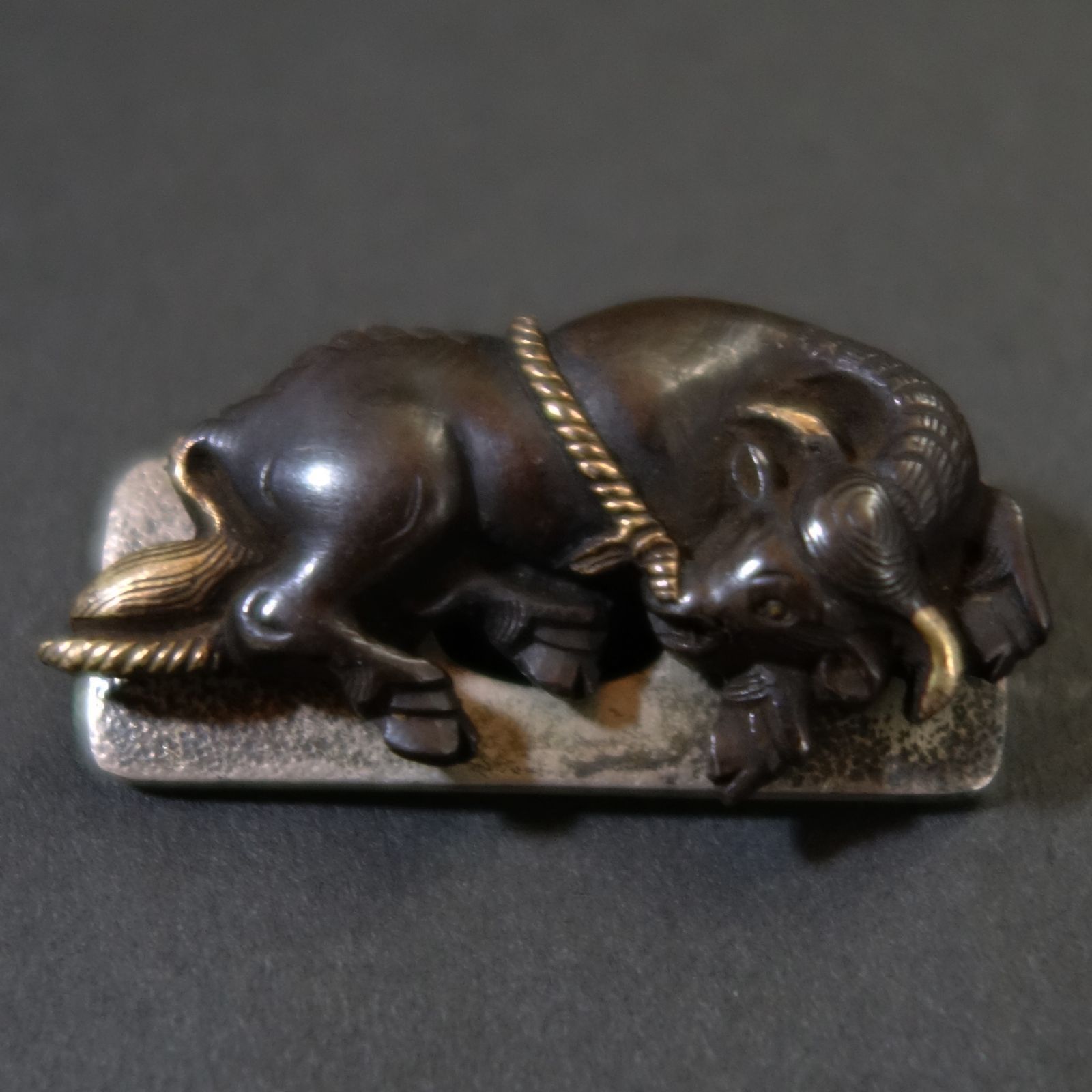 金工品 【 高肉彫 象嵌 鍍金 煙草入前金具 刀装具 ×7点 】 金属