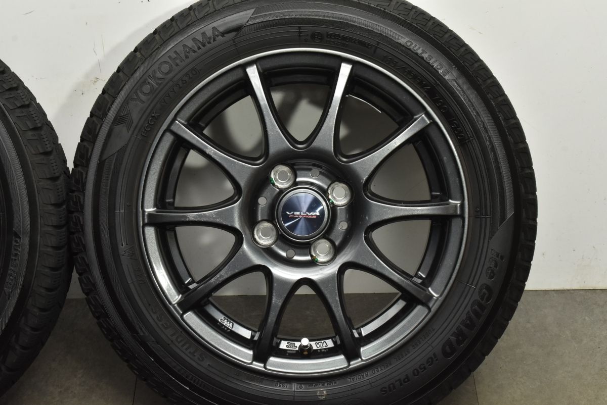 限定品 程度良好品 ヴェルヴァ 14in 5.5J 38 PCD100 ヨコハマ アイスガード iG50プラス 165 65R14 タンク ルーミー パッソ トール ジャスティ 製品保証