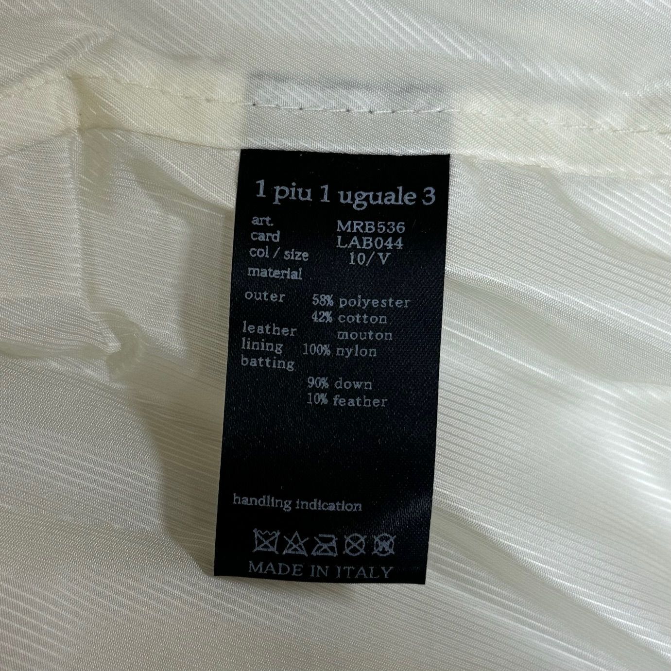 330000円 新品 1PIU1UGUALE3 EMMETI MOUNTON SHORT WRAPHOODED COAT 