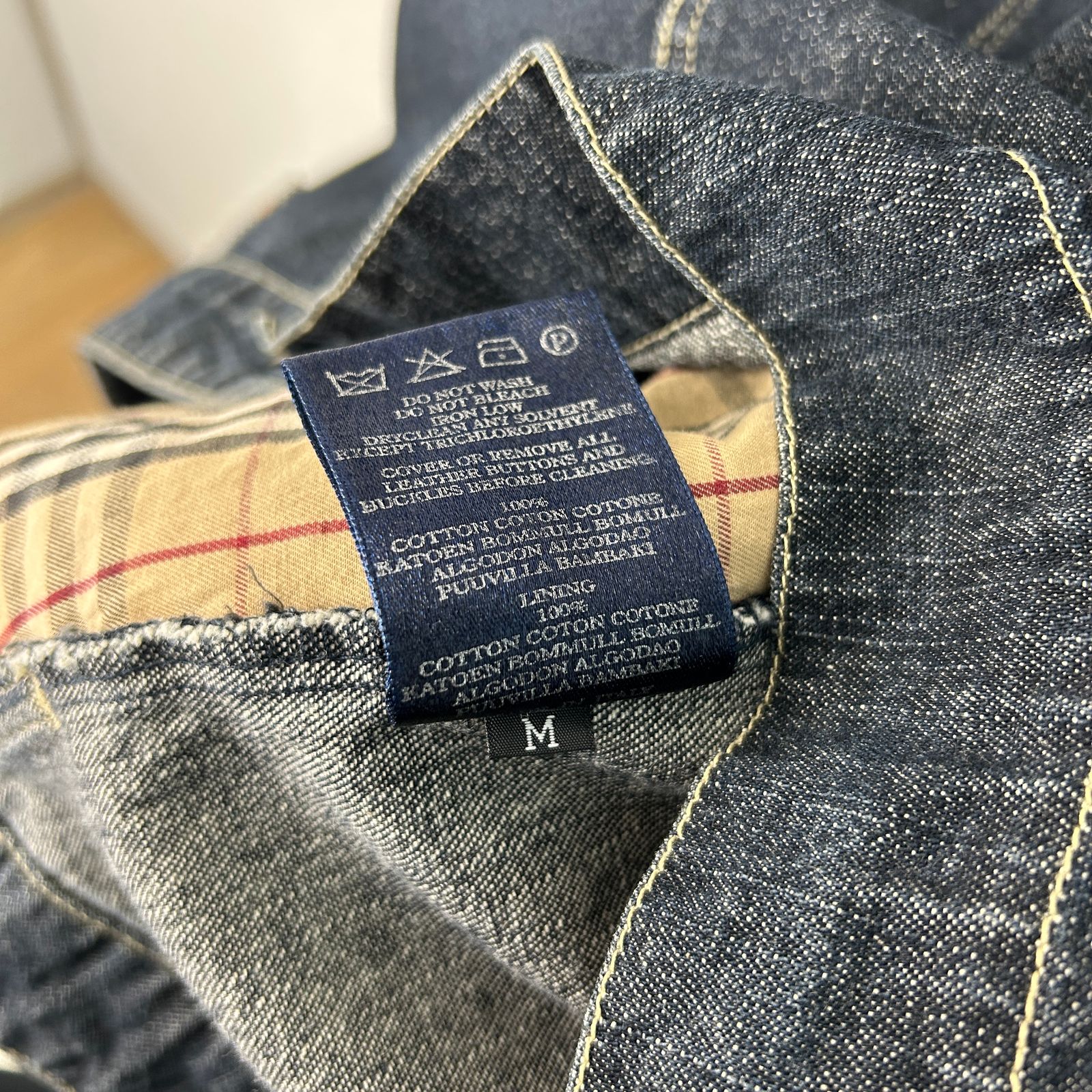 BURBERRY バーバリー デニムジャケット Gジャン ノバチェック レザー