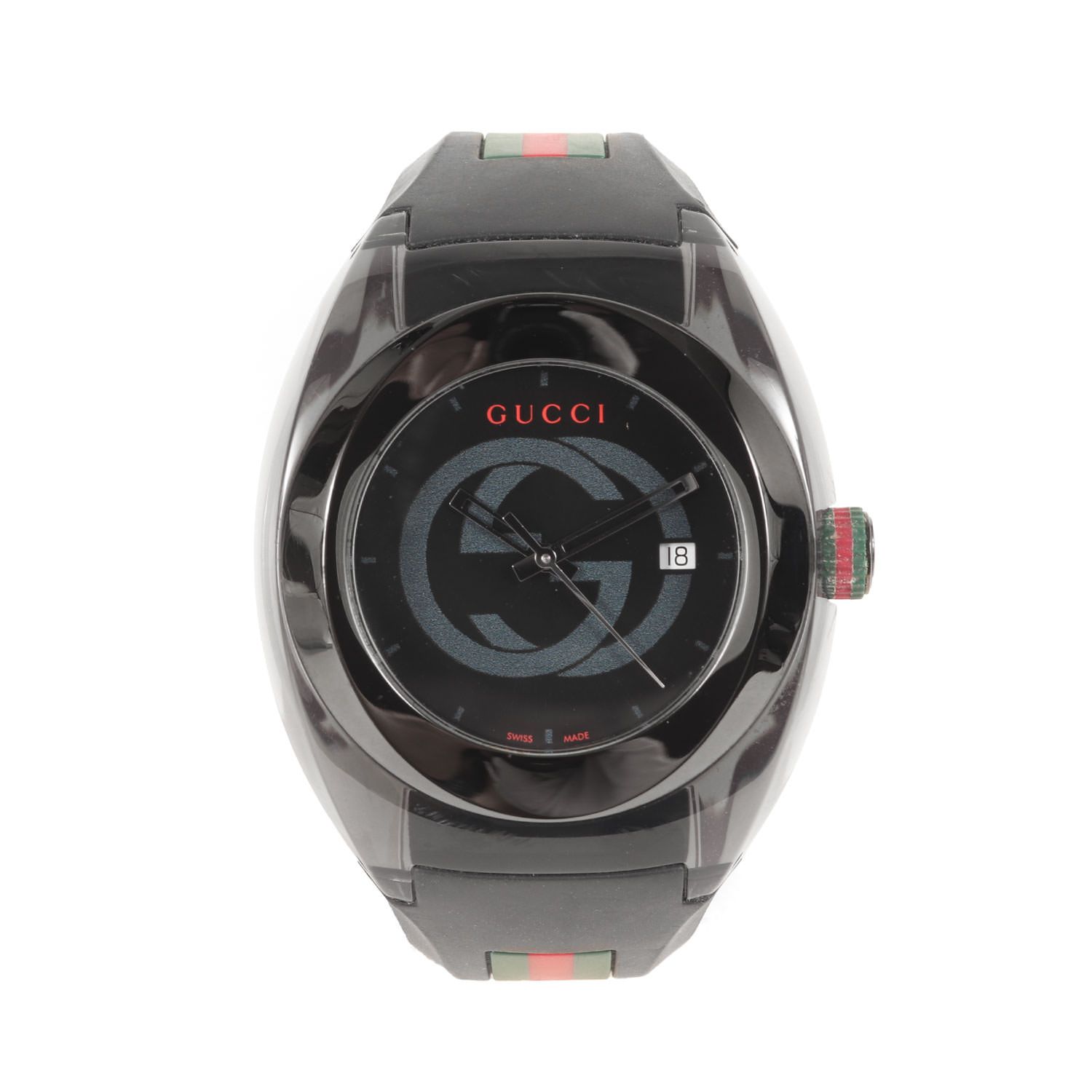 GUCCI スケルトン アナログ ウォッチ (SYNC) / シェリーライン ラバー