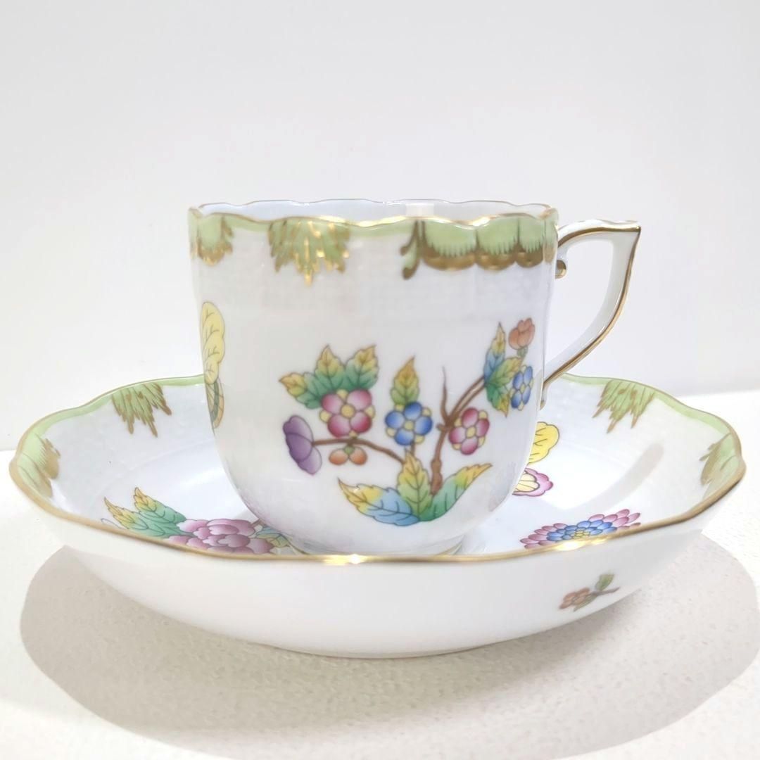 ヘレンド ヴィクトリア ブーケ カップ ソーサー 1客