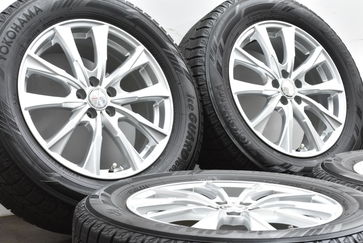 バリ溝 ウェッズ ジョーカー 17in 7J 48 PCD100 5穴 ヨコハマ アイスガード6 iG60 225|60R17 レガシィアウトバック フォレスター