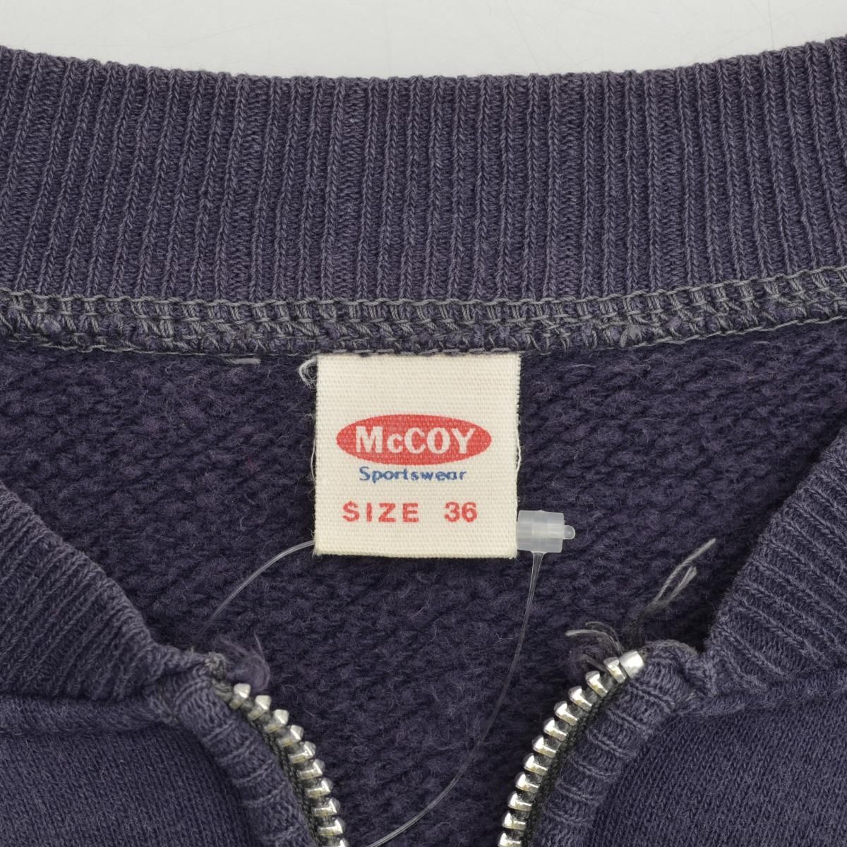 36【THE REAL McCOY'S / リアルマッコイ】旧マッコイ ハーフジップ半袖