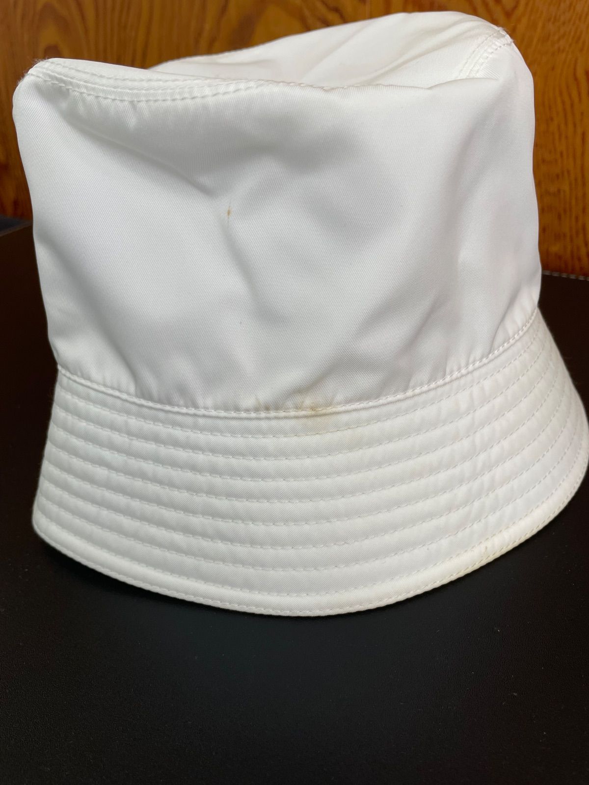 PRADA プラダ RE-NYLON 三角プレート バケットハット sizeM プラダハット