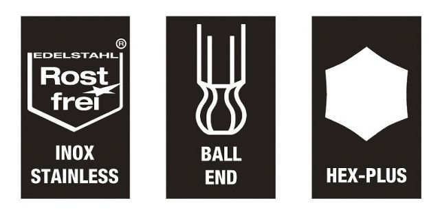 ステンレス製六角棒レンチセット9本組 3950