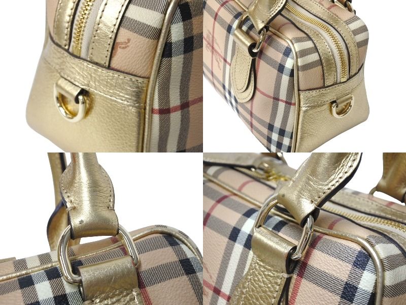 BURBERRY バーバリー ミニボストンバッグ ハンドバッグ シャドー