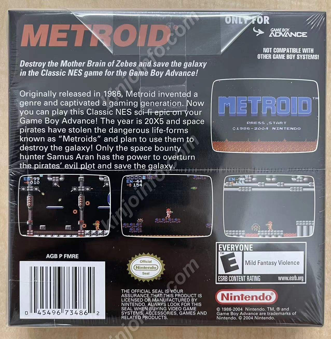 Classic NES Series:Metroid【新品未開封・GBA北米版】 - kinjoinfo