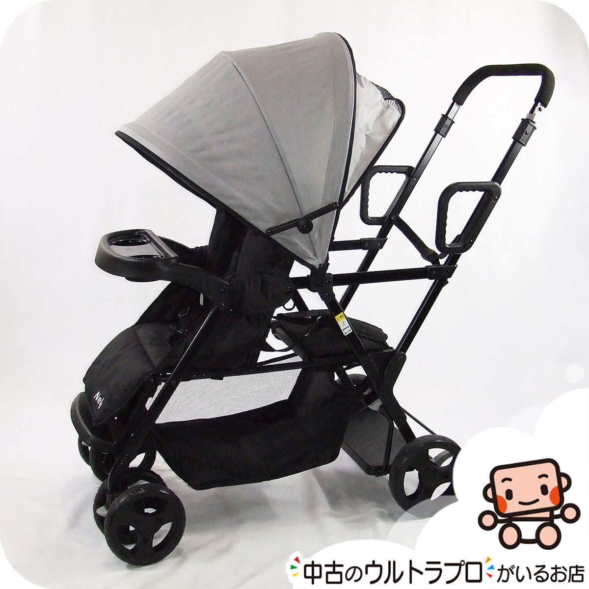 Nebio 2人乗り アミティエF ブラック ネビオ 美品 二人乗り 付属品あり Amazon | 【2人乗りサイズでもコンパクト！】二人乗り 2人乗り
