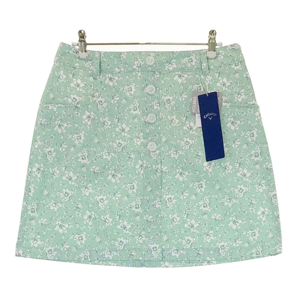 サイズ L CALLAWAY キャロウェイ モデル スカート 花柄 グリーン系 240101530712 ゴルフウェア レディース ストスト