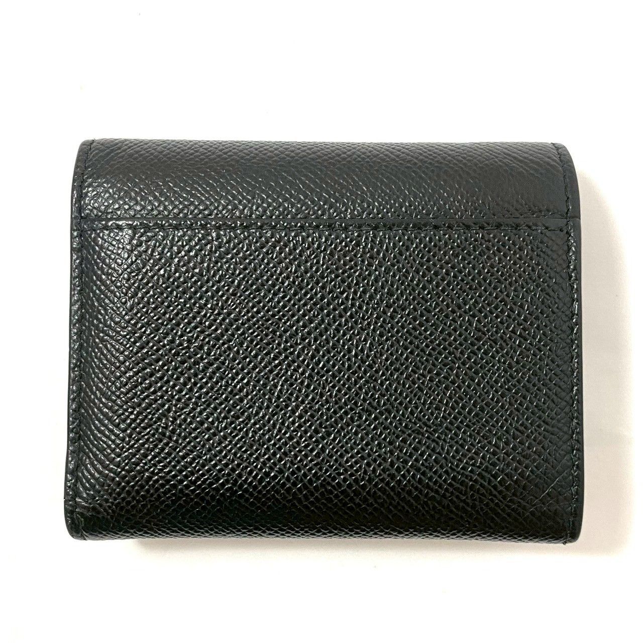 Maison Margiela】4ステッチ 三つ折り財布 レザー ブラック/黒