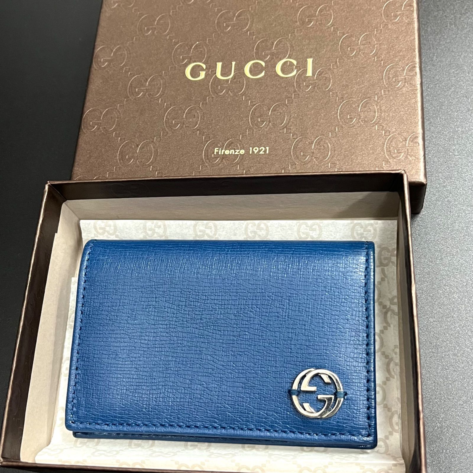 美品☆GUCCI グッチ レザー カードケース 名刺入れ 310598モデル