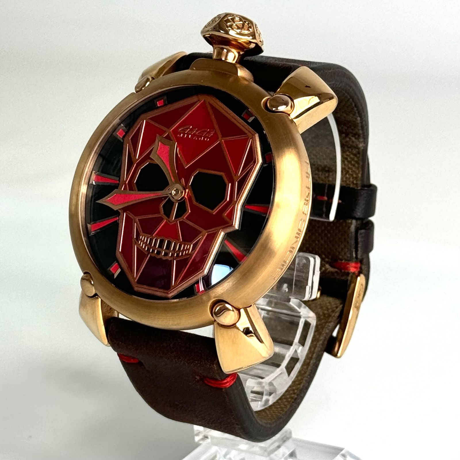 希少品】ガガミラノ GaGa MILANO マニュアーレ48 BIONIC SKULL 5061.03