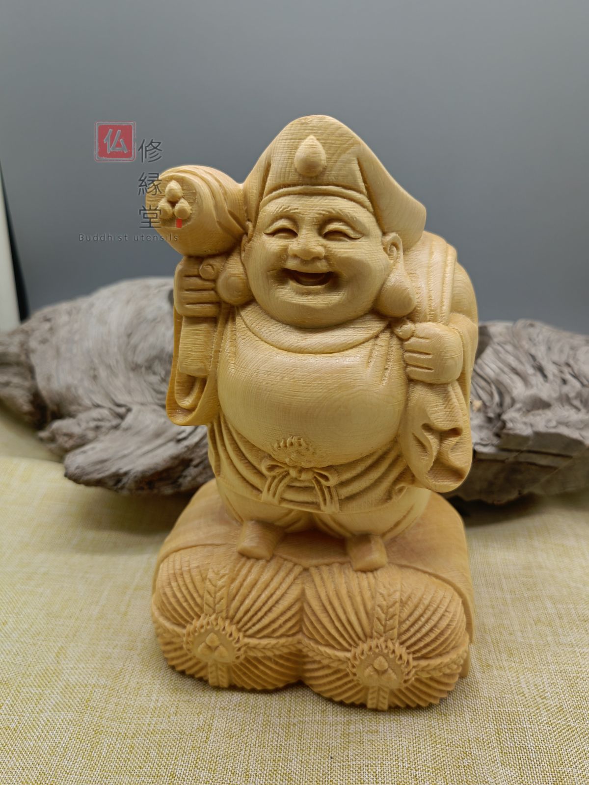 彫刻 浮彫り八面八仙仏像 筆箱 書道具 文房具 現代工芸品美術品 置物