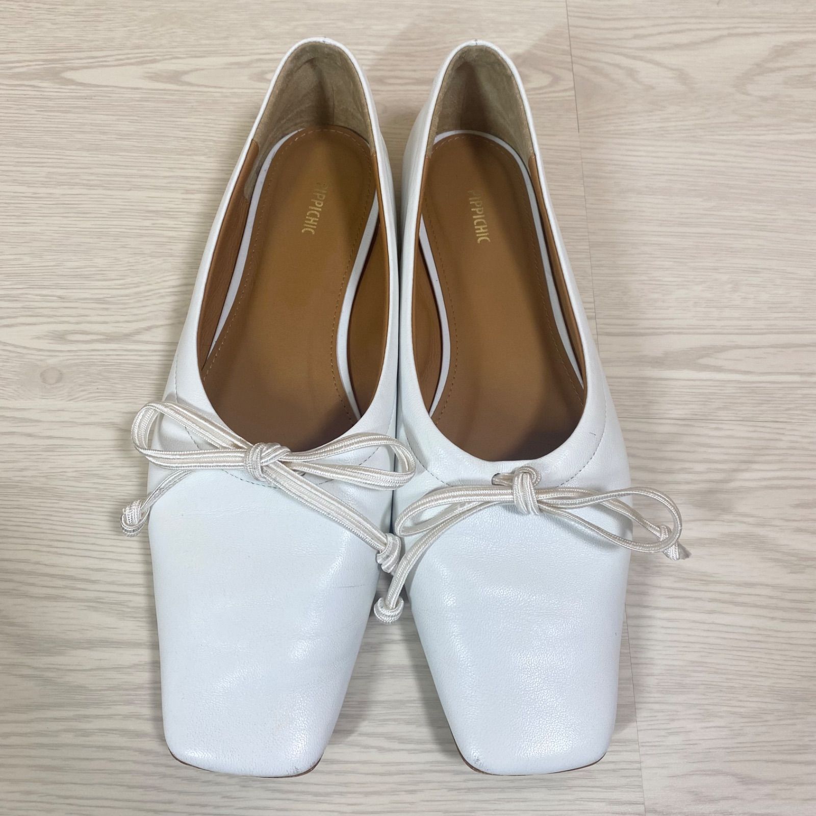 ピッピシック パンプス フラットシューズ ラメ グリッター ビジュー 37