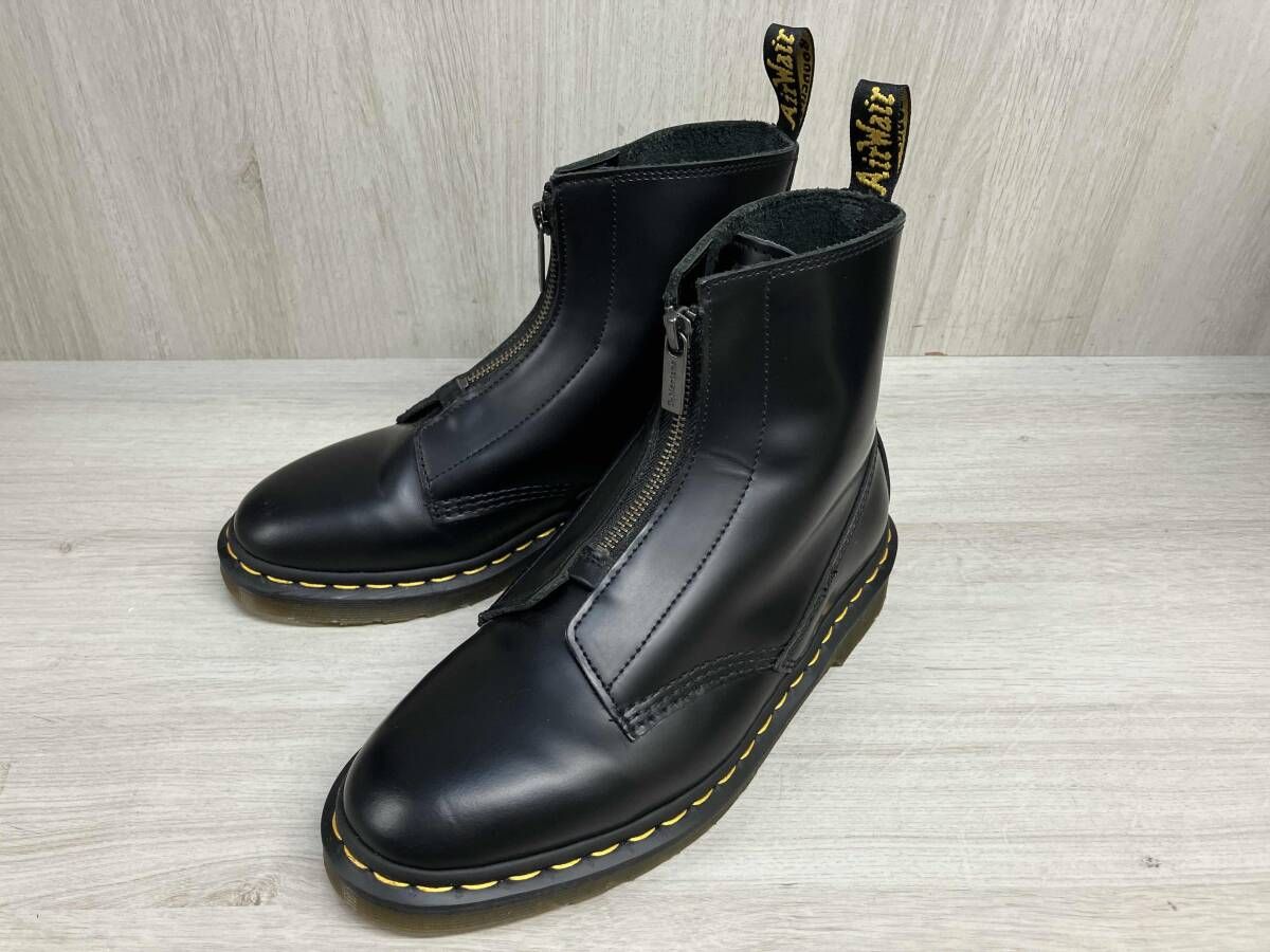 Dr.Martens CABBOTT AW006 ドクターマーチン キャボット フロント ジップ ブーツ 革靴 ブラック レザー メンズ レディース UK5 24cm