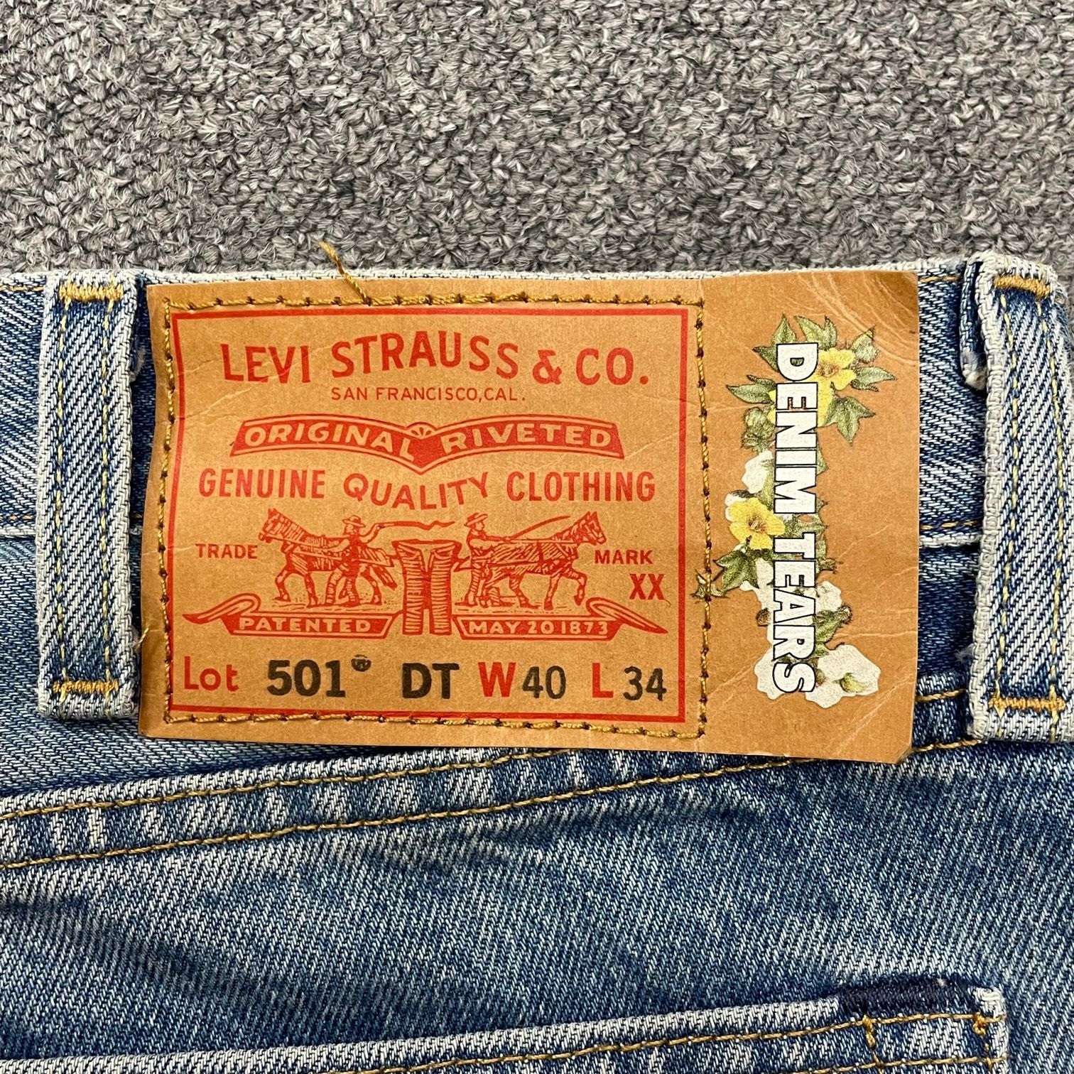 美品 DENIM TEARS × Levi's 501 COTTON WREATH CHAINSTTCH 美品 DENIM TEARS × Levi's 501 COTTON WREATH CHAINSTTCH