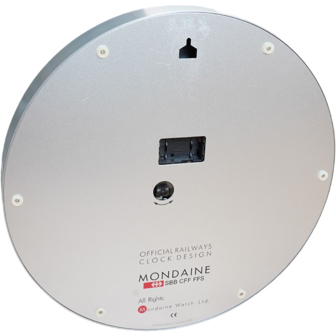 MONDAINE(モンディーン)壁掛時計 スイス国鉄公式 希少】 MONDAINE モンディーン 掛け時計 40cm ウォールクロック