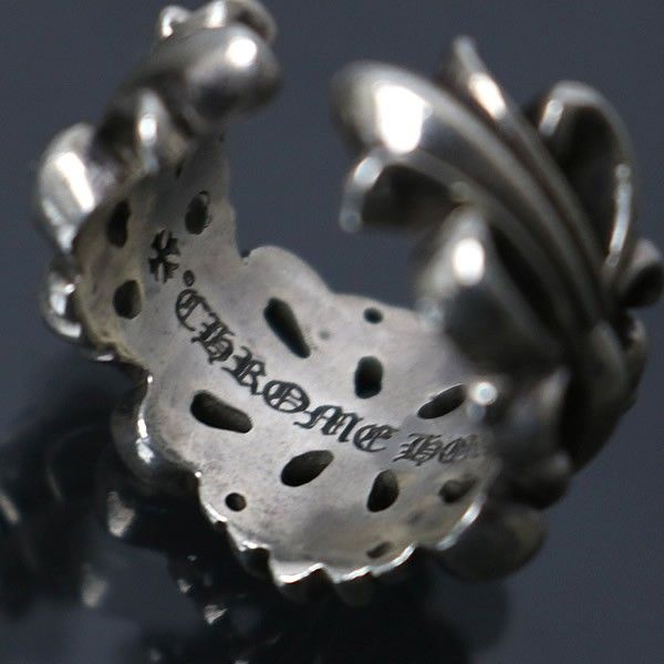 CHROME HEARTS 銀座店 クロムハーツ ダブルフローラルクロス リング 指輪 メンズ シルバー SV925 約11号 100096 USTAUSTRALIA_COM_AU