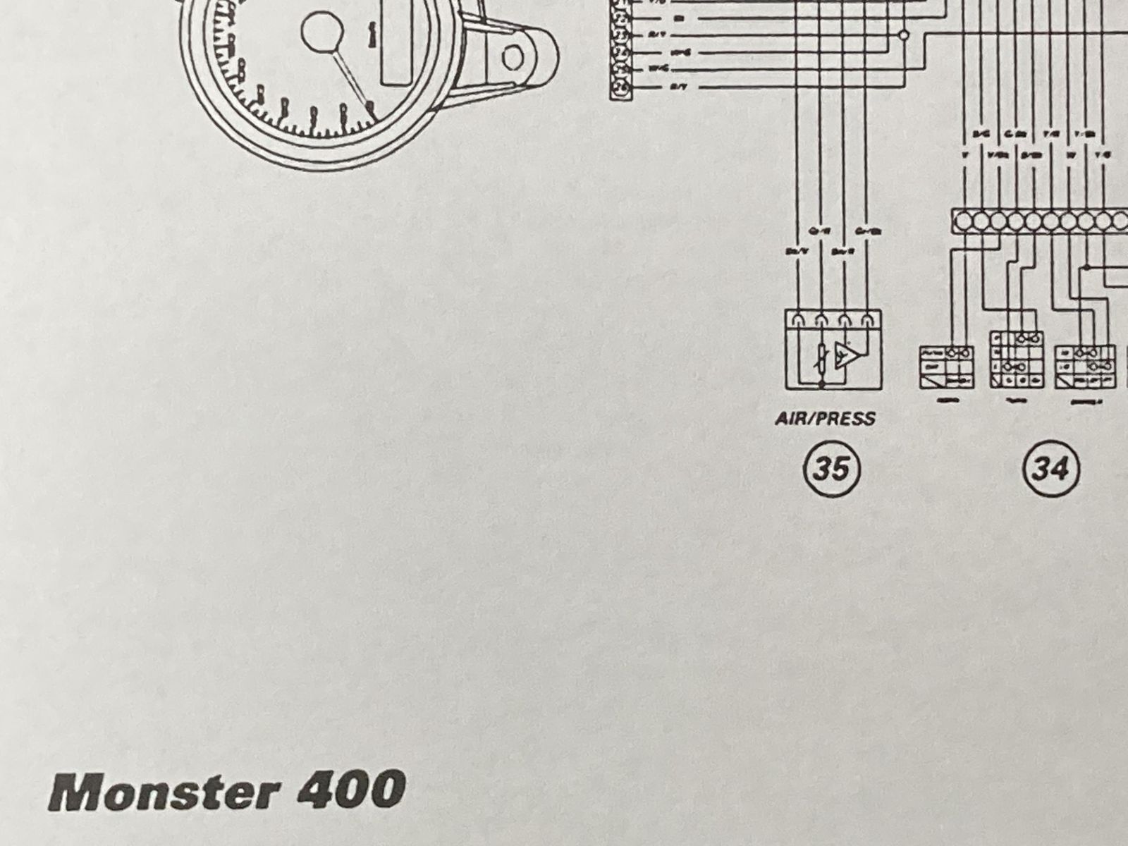 配線図 DUCATI モンスター400 400⁄600⁄750 マニュアル 0 Monster 取扱