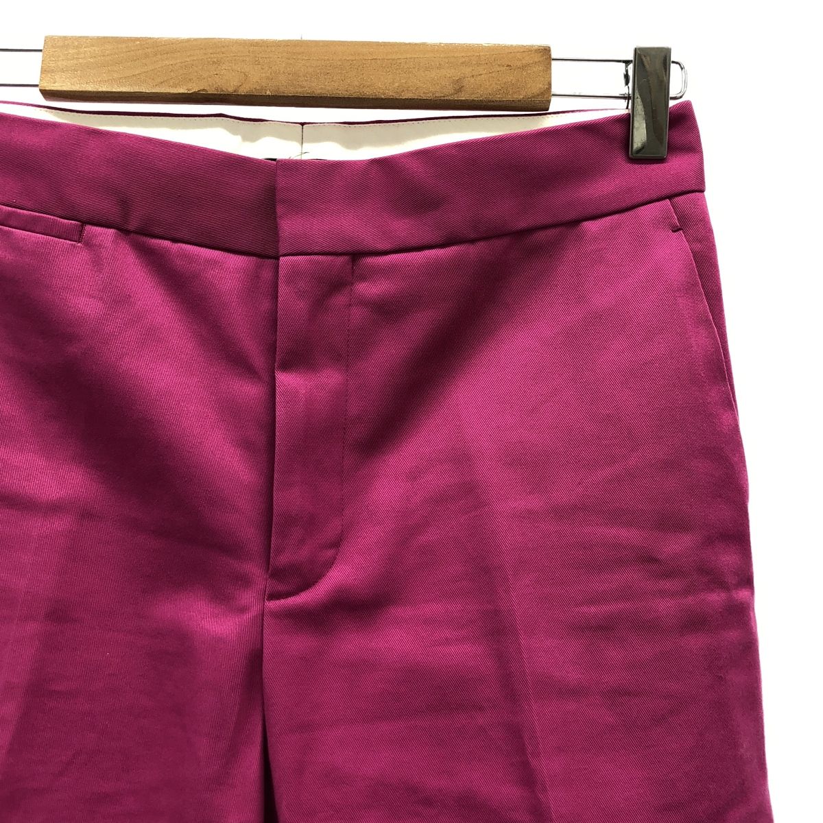 Drawer コットンツイルベーシックパンツ ピンク 36 日本製 Drawer / ドゥロワー | 2021 | コットン ツイル ベーシック パンツ